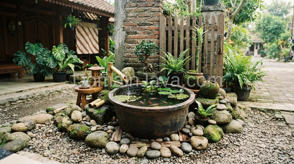Panduan Lengkap Cara Membuat Kolam Ikan Mini Estetik dari Ember Bekas Bergaya Zen Ala Jepang