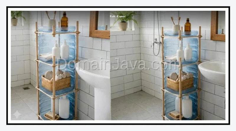 6 Rak Kamar Mandi dari Galon Bekas Solusi Penyimpanan Murah dan Estetik