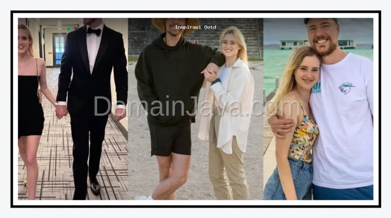 7 Inspirasi OOTD Simple ala MrBeast dan Thea Booysen Pengantin Baru