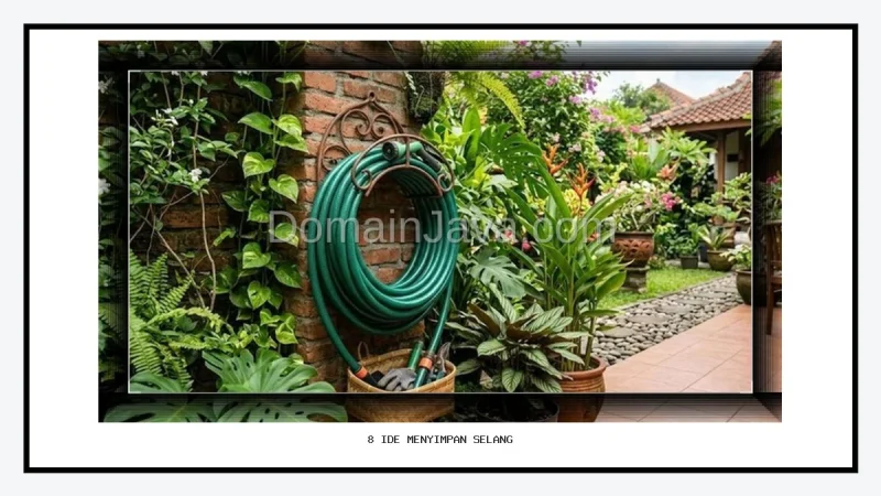 8 Ide Menyimpan Selang Taman agar Halaman Rumah Selalu Terlihat Rapi