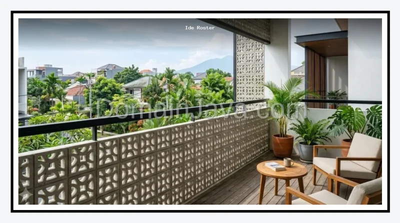 9 Ide Roster untuk Balkon Rumah Agar Estetik dan Sejuk Maksimal