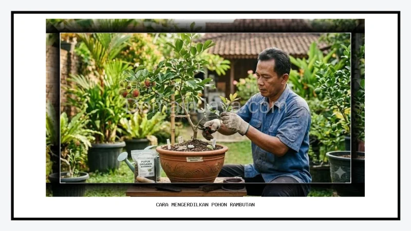 Cara Mengerdilkan Pohon Rambutan di Pot Agar Cepat Berbuah Lebat