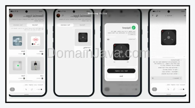 Nothing Rilis Aplikasi Essential Apps untuk Membuat Aplikasi Langsung di Ponsel