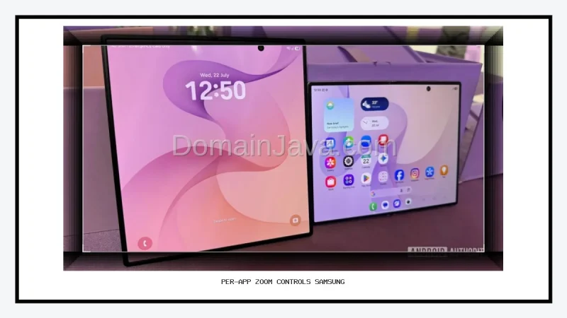 Per-app zoom controls Samsung Galaxy Z Fold 8 hadir di menu Labs