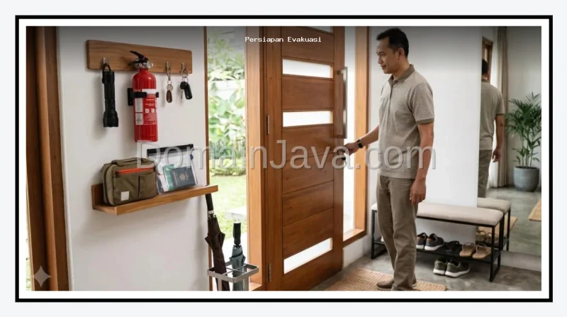 Persiapan Evakuasi Darurat 12 Barang Penting Dekat Pintu Keluar Rumah