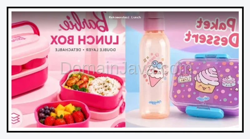 Rekomendasi Lunch Box Anak Perempuan Sekolah Dasar Paling Imut dan Fungsional